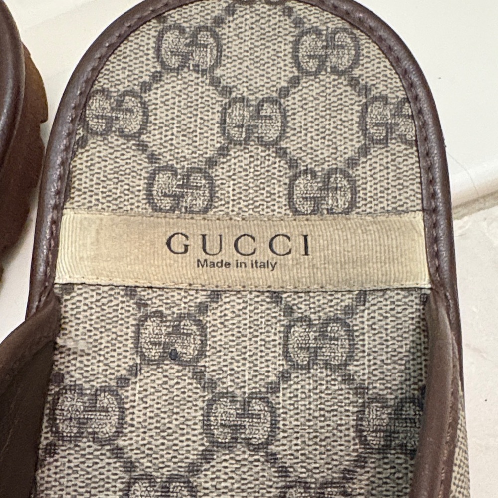 Gucci slide sandals coated canvas - great condition! - Picture 4 of 5